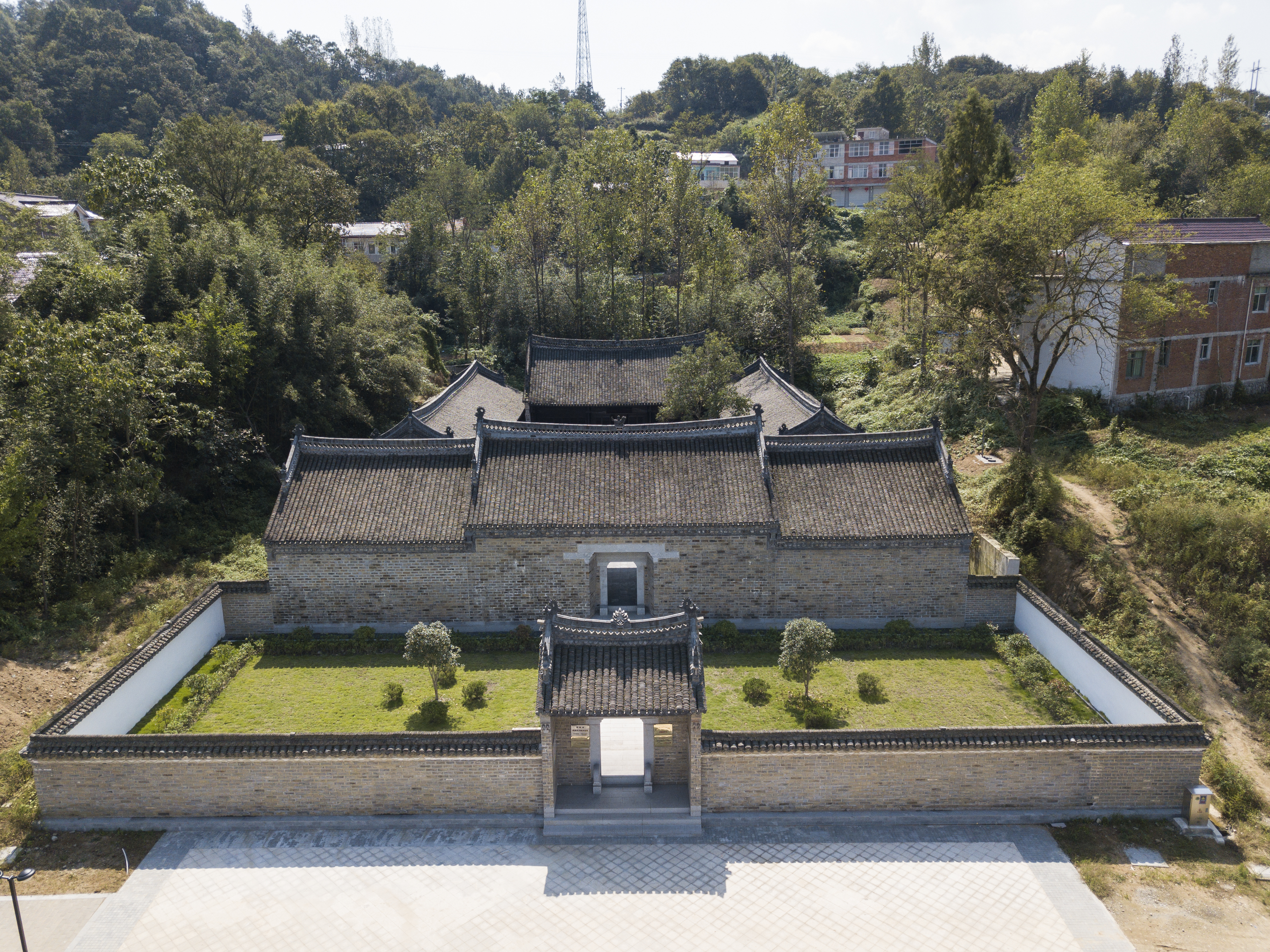 金寨县南溪镇立夏节起义旧址—大王庙风光