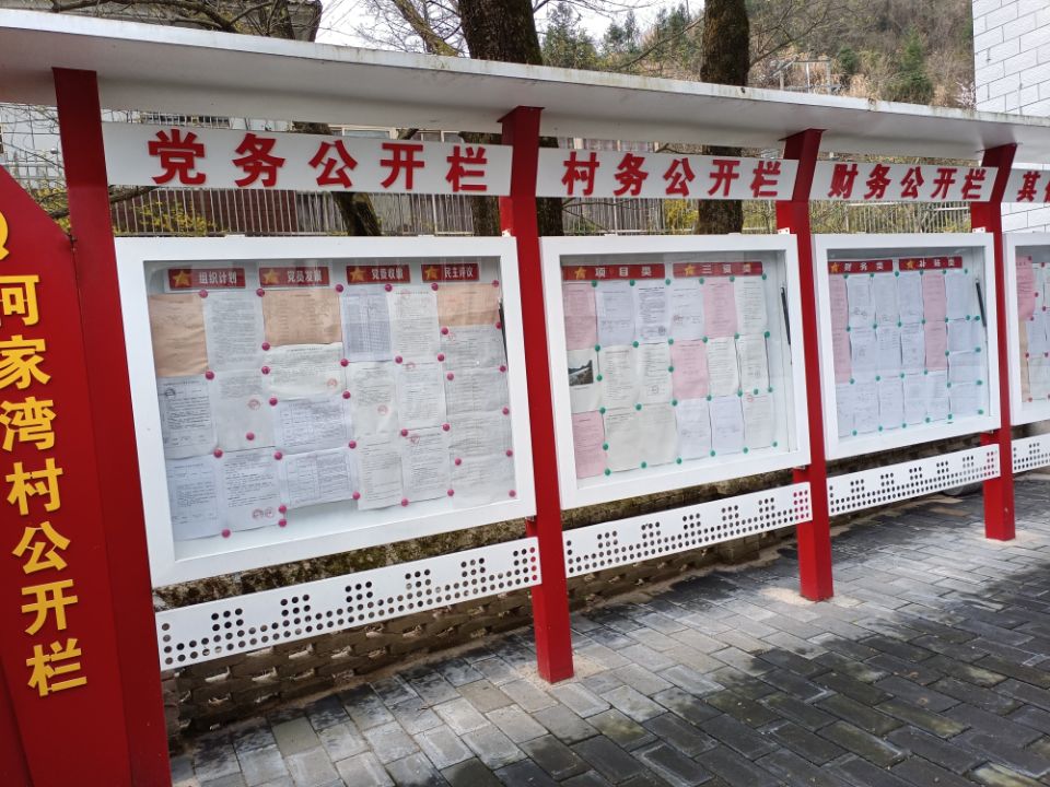 金寨县全军乡何家湾村第一季度村务公开