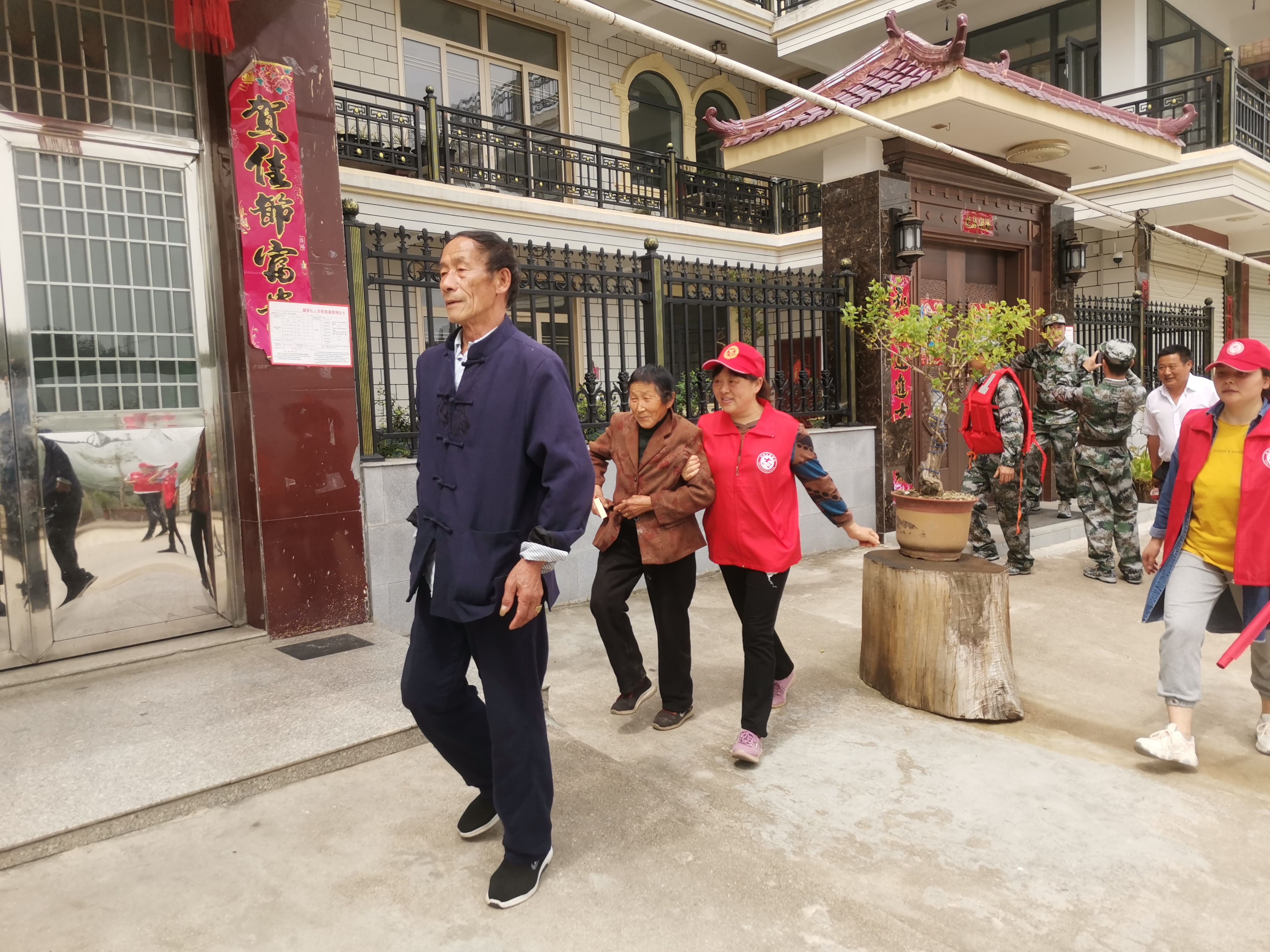 金寨县南溪镇防汛应急演练